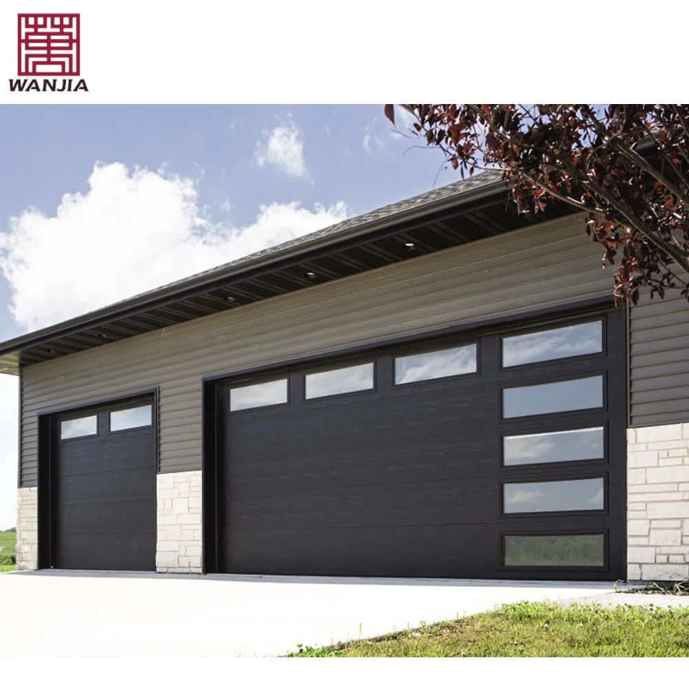 Custom Aluminium Modern Automatic Insulated Garage Doors Hurricane Impact Electric Garage Door