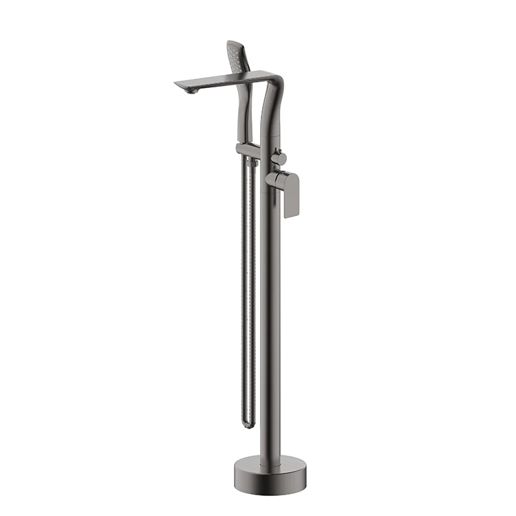 Bronze Floor Stand Bath Faucets Bathtub Hot Cold Water Mixer Flooring Faucet bathtub faucet