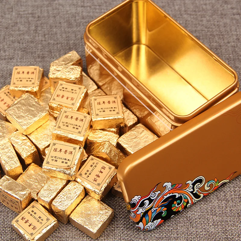 
Wholesale Chinese famous Yunnan mini Puer tea brick, fermented Pu Er tea produce 2012 year 250 gram per box 