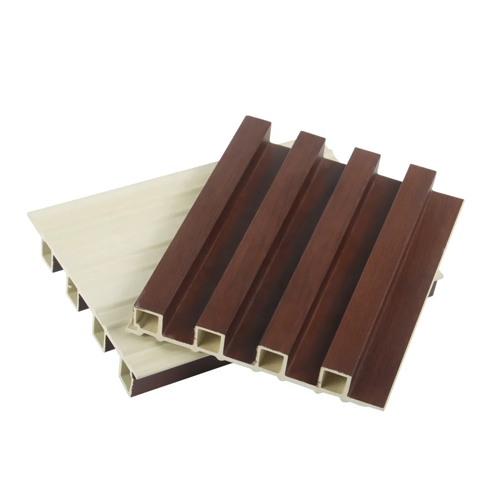 Waterproof Wpc Fluted Wall Panel Cladding Wood Plastic Wall Panel