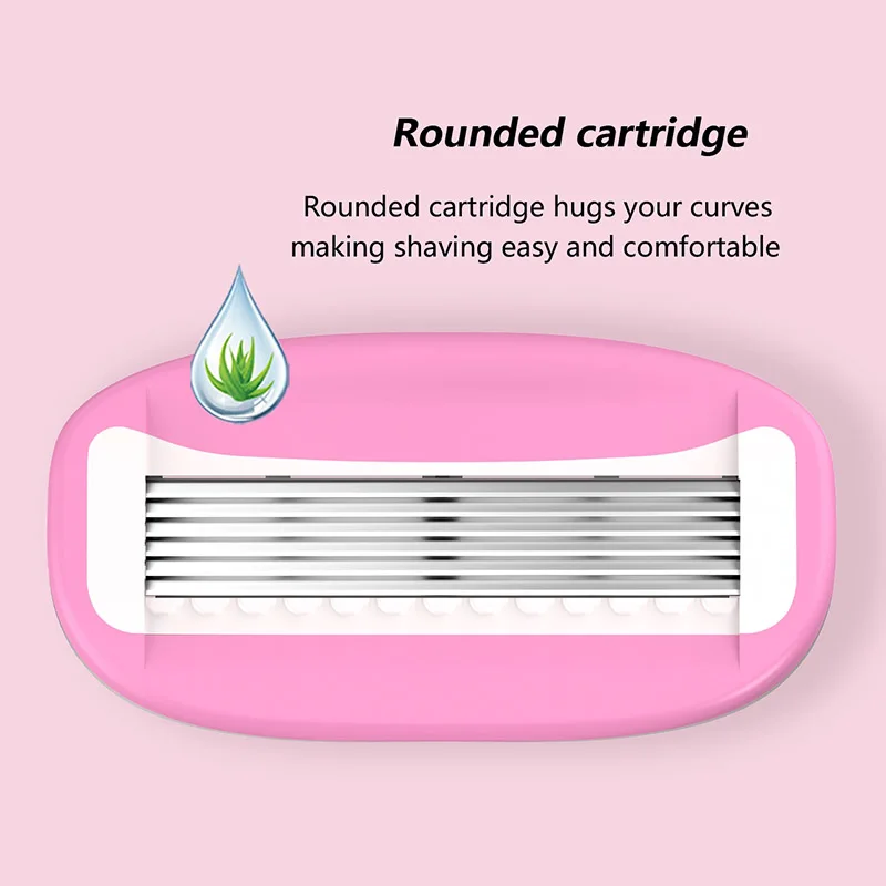 GOODMAX Custom Body Women Bikini Razor 5 Blades Portable Pocket Razor for Men Women