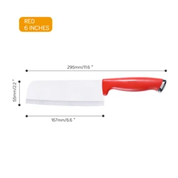 Ready To Ship -6 Inch Ceramic Kitchen Cleaver  Knife With Sharp Blade Anti Slip Handle Kitchen Chopper Knife
