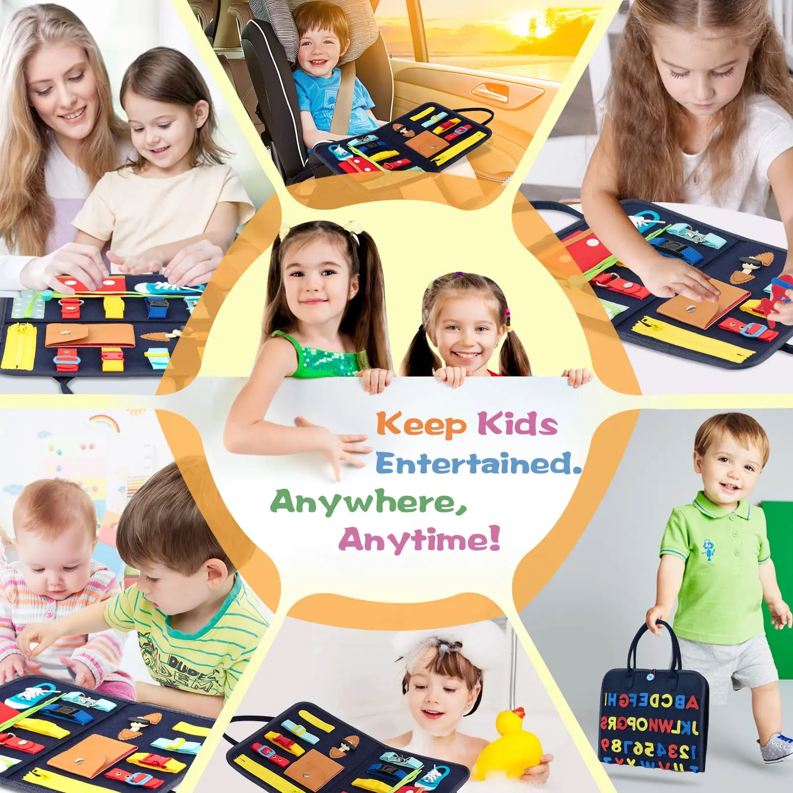 Hot Sale Educational Skill Book For Toddler Montessori Basic Skills Activity Baby Busy Board