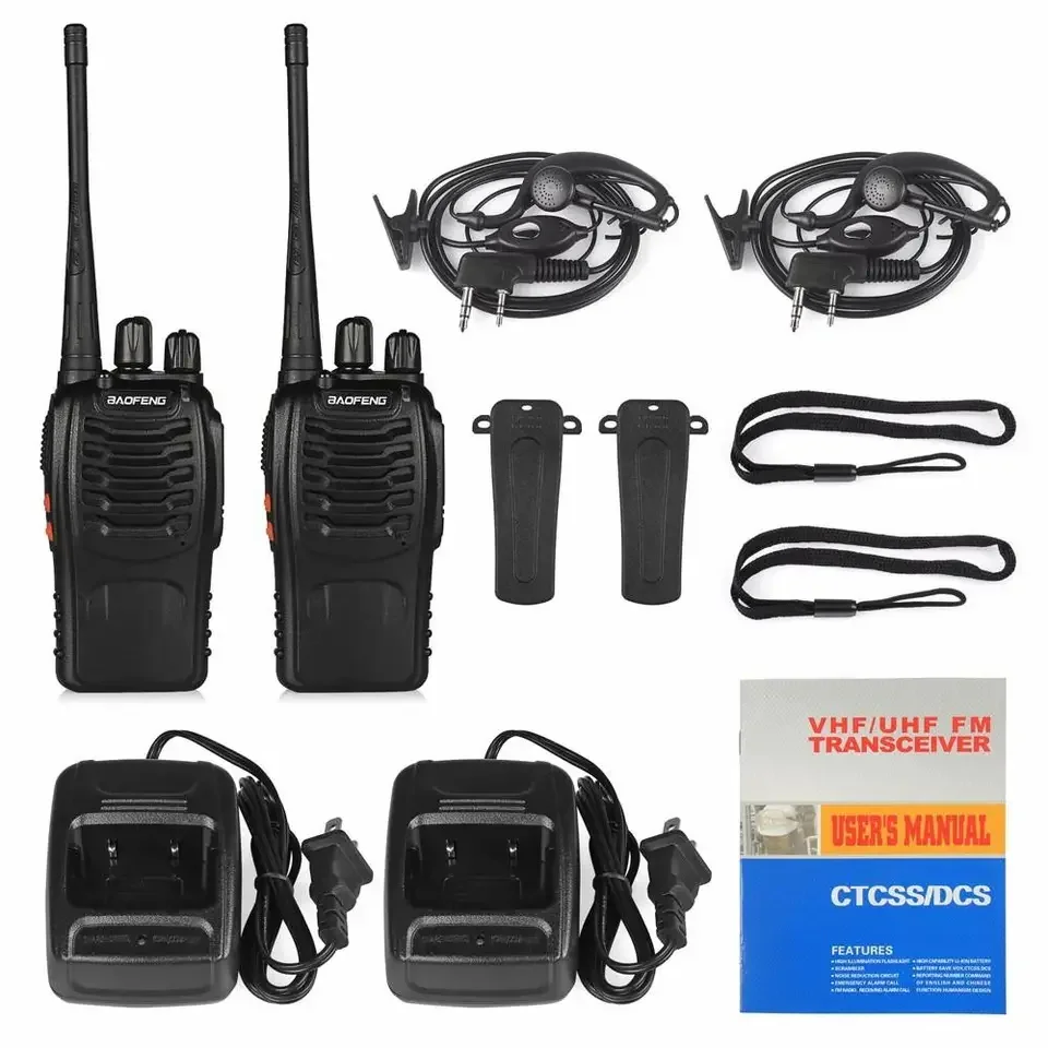 Baofeng BF-888S dual band amateur radio walkie-talkie Baofeng 888s handheld radio with headphones
