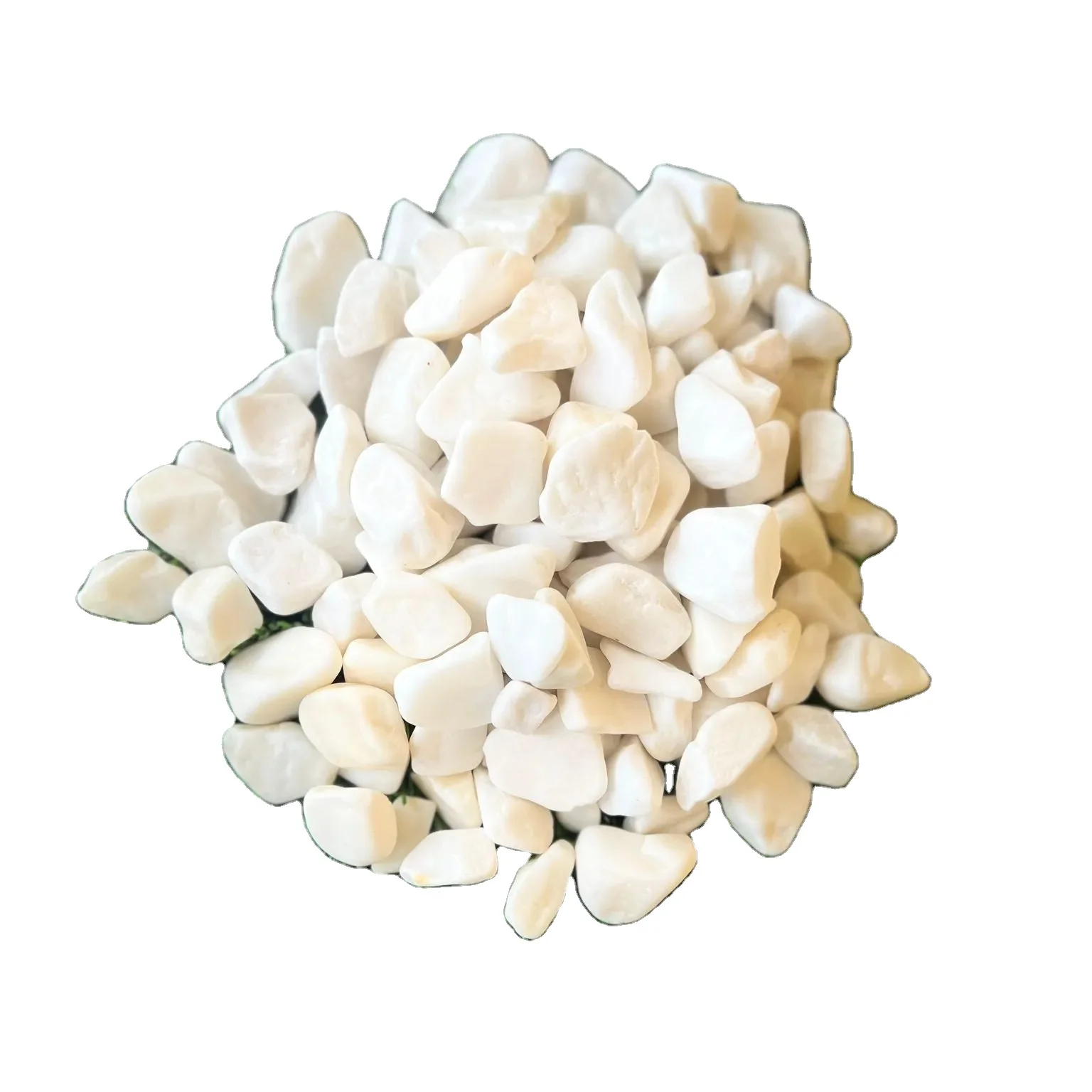 Direct factory sale White decorative stone dolomite chipping and gravel for gardens and backyards fish friendly pebble big stone