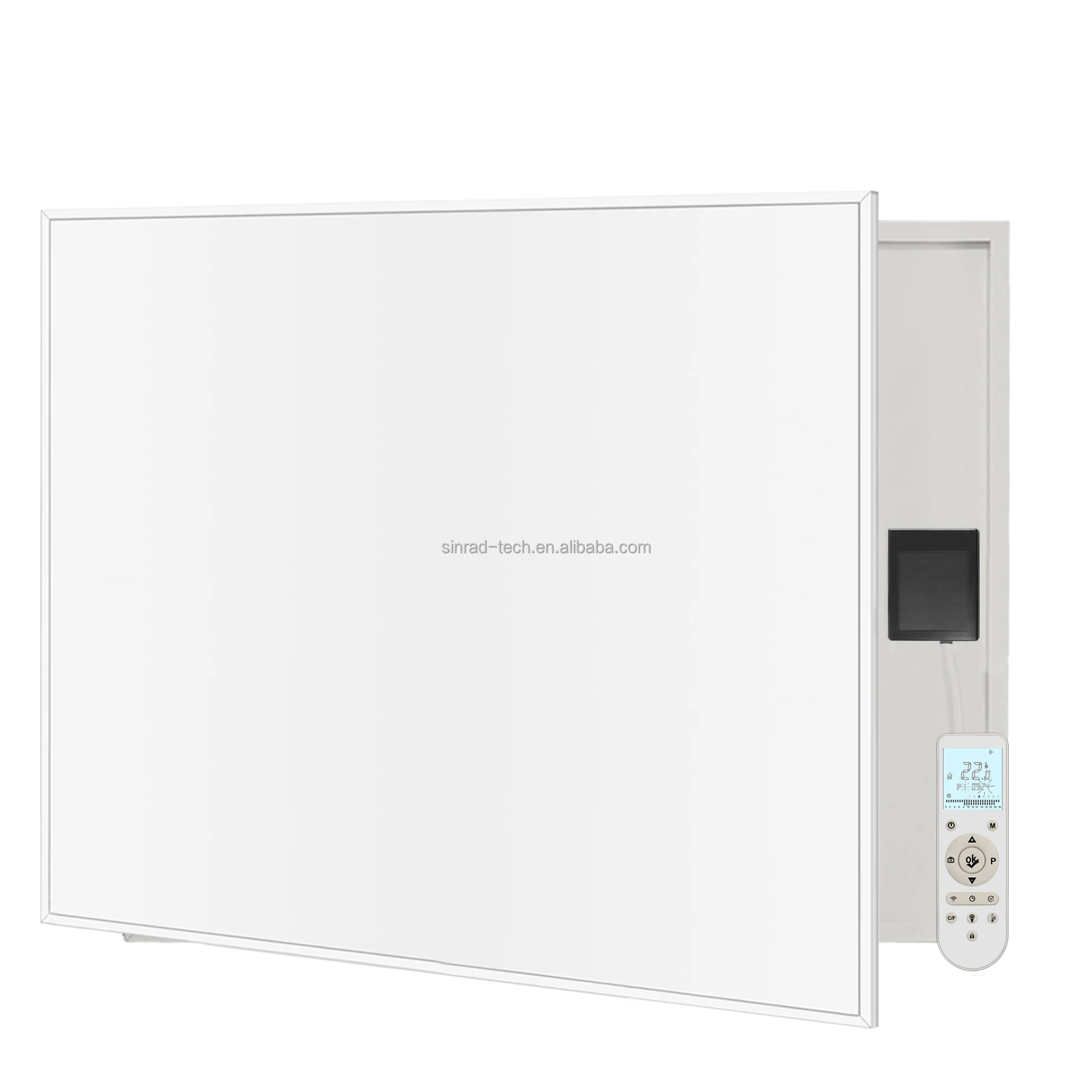 Lcd Smart Remote 7*24hrs Programming Weekly Timer Aluminum plate back C048 480W Indoor IR carbon crystal heating panel heaters