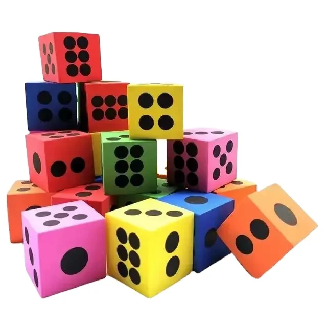 Фабричная индивидуальная печать EVA красочные пенопластовые кости игры упражнения фитнес-кости развивающие игрушки для детей подарок