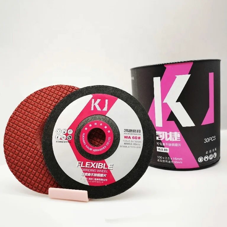 102mm Manufacturer Supply top grade WA AC A  Abrasives GC Flexible Grinding Wheels