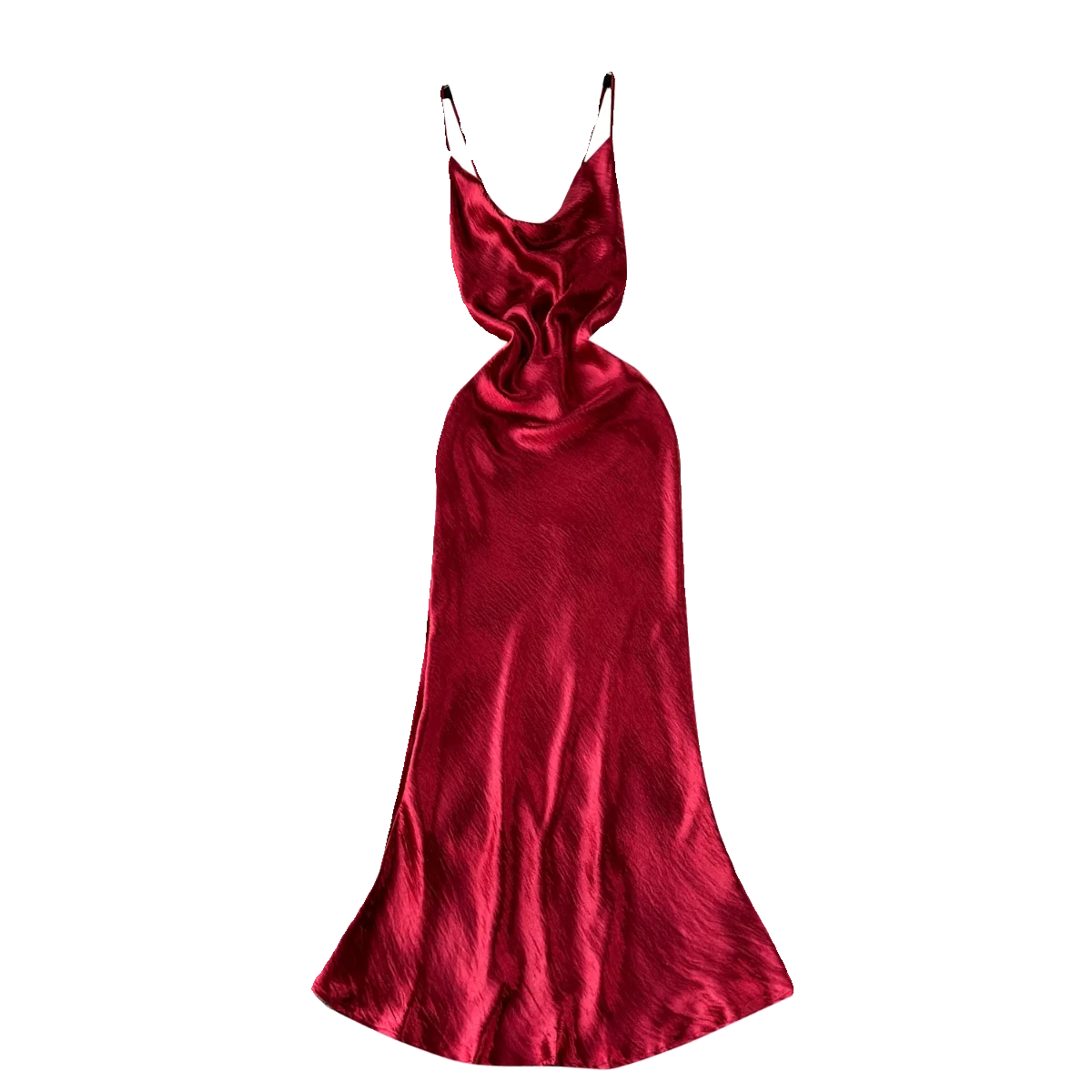 2024 New Fashion Summer Elegant Midi Dress For Women Sleeveless Backless Silk Vestidos Ladies Evening Dresses Clothes Women