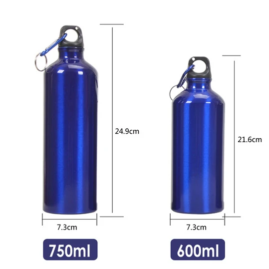 Custom logo 500ml 600ml recycled sport insulated aluminum bicycle drink water bottle for promotion