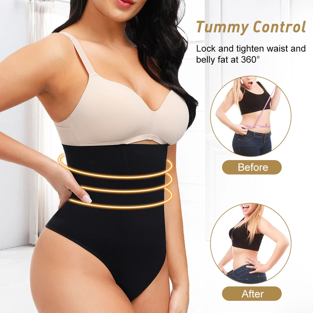 
High Waist Cincher Girdle Tummy Control Body Shaper Slimmer Sexy Thong Panty 