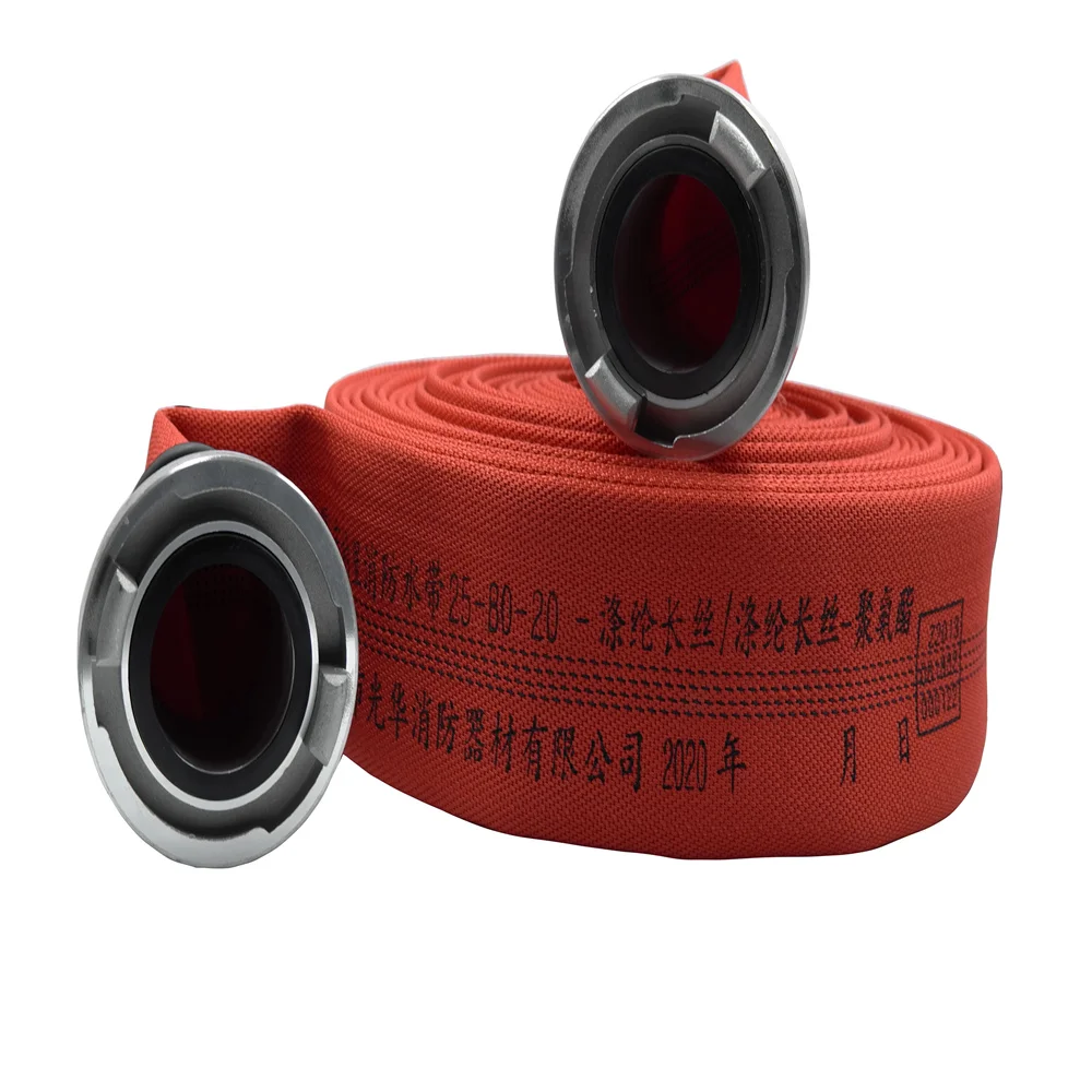 45mm Fire Hose Polyester Pvc Single Jacket Fire Fighting Pipes Or Farm Irrigation