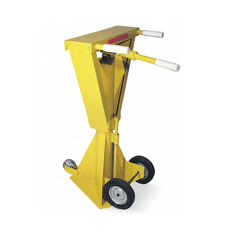 Trailer Stabilizer Jack, Ratchet Beam Style/ Standard Duty Trailer Stabilizing Jack Stand, 50,000 Lb. Static Capacity, Yellow