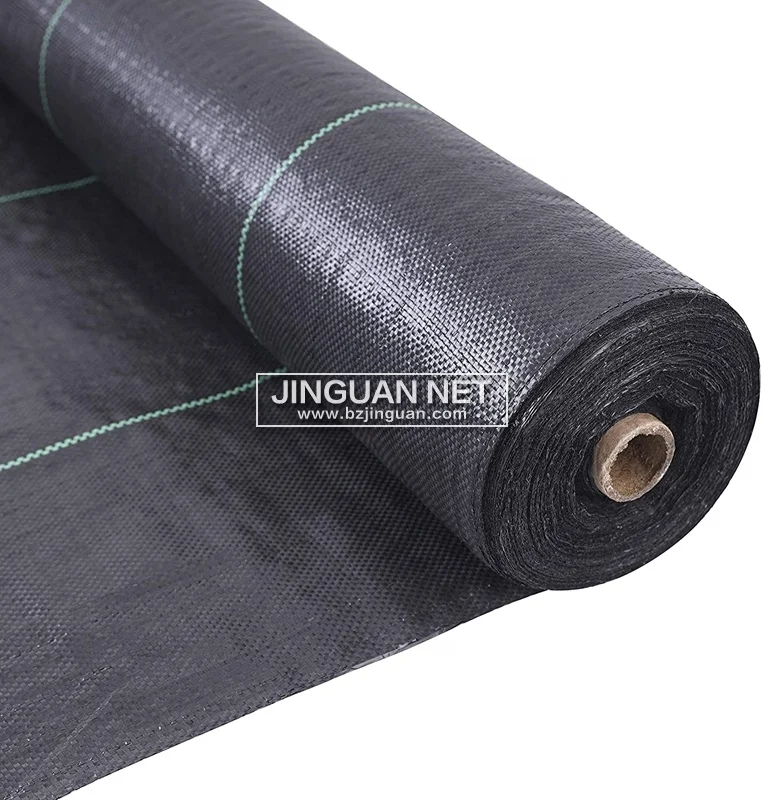 Agricultural black garden ground cover weed control mat