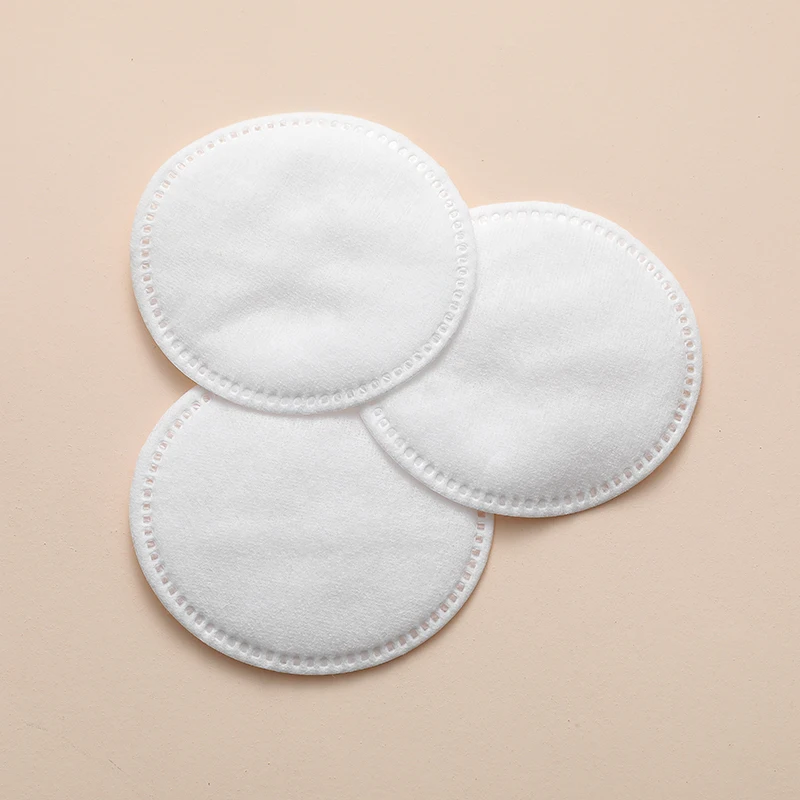 50PCS Round makeup cotton Clean Pads Cosmetic Non Woven Facial Cotton Pads Bags Top OEM Style Environmental Pure Package Eco
