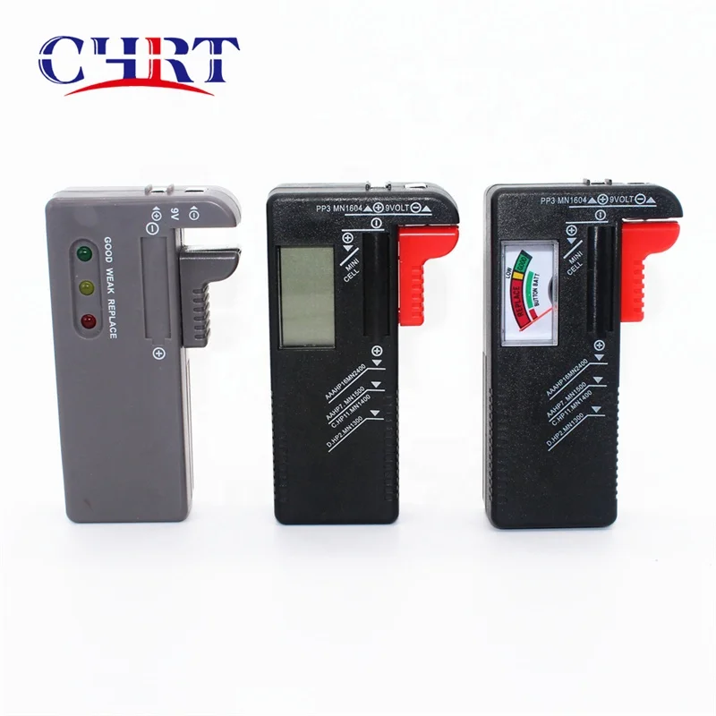 CHRT Small Button Cell Universal LCD Digital Battery Tester Volt Checker for All Household Batteries