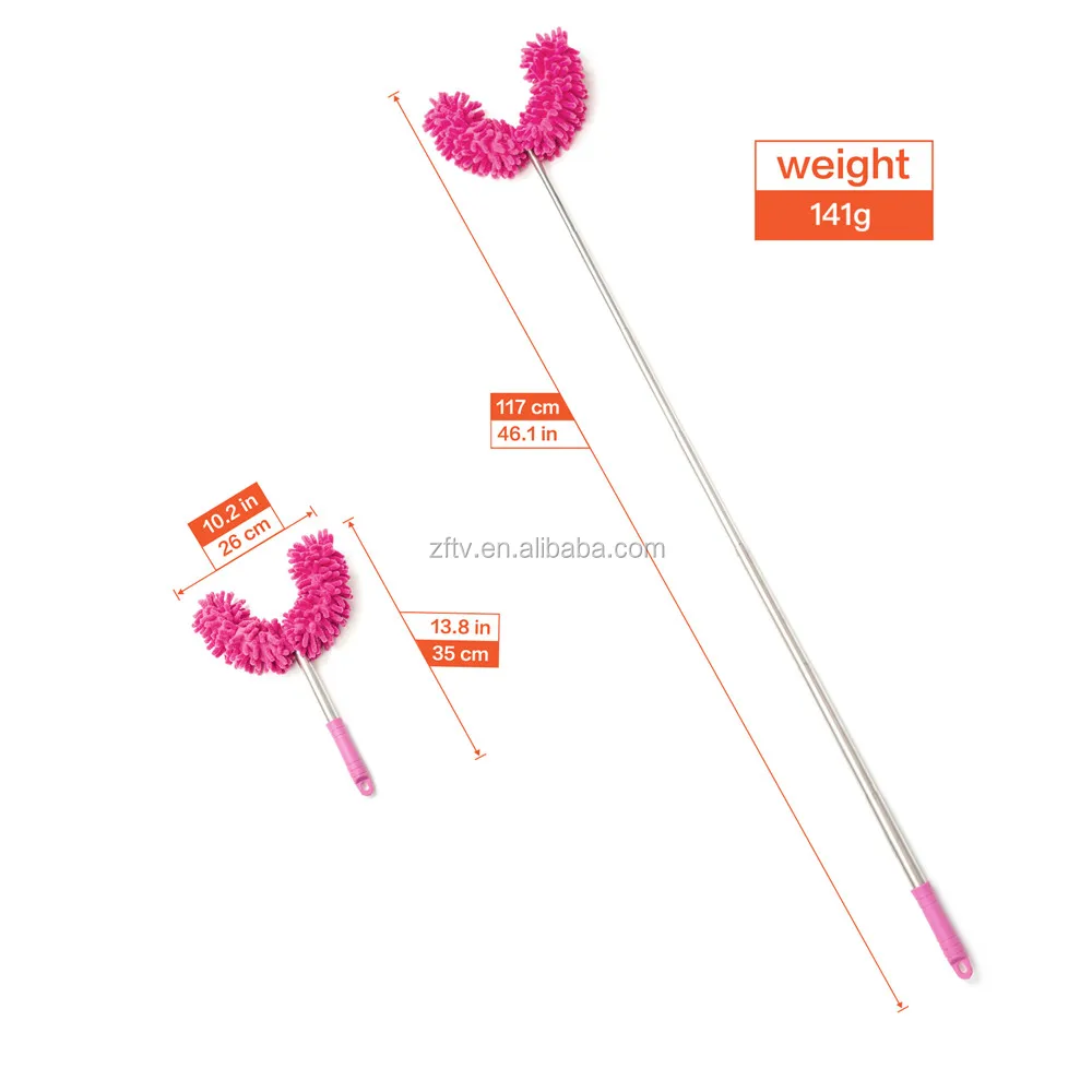 Wholesale High Density Fiber Household Cleaning Feather Dust Feather Duster With Handle