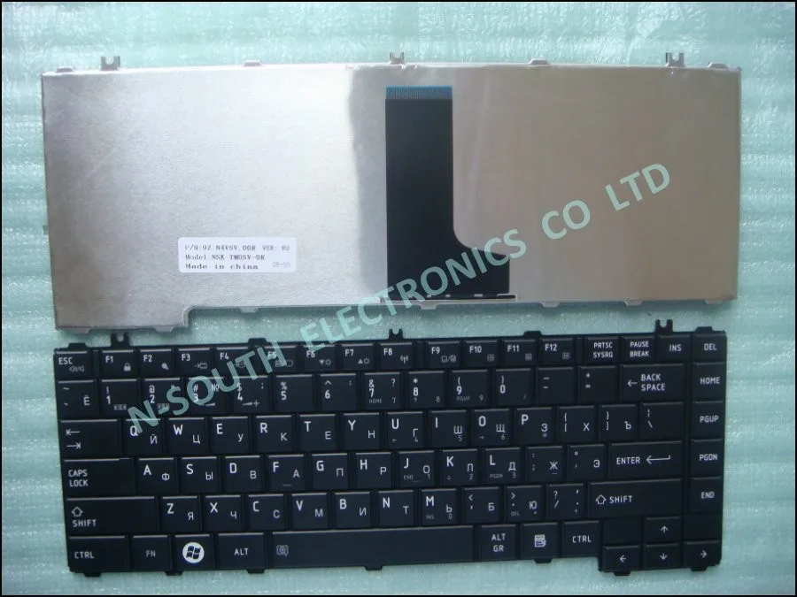 Wholesale price laptop keyboard for toshiba satellite c600d c640 l600 l630 l640 l645 black russian