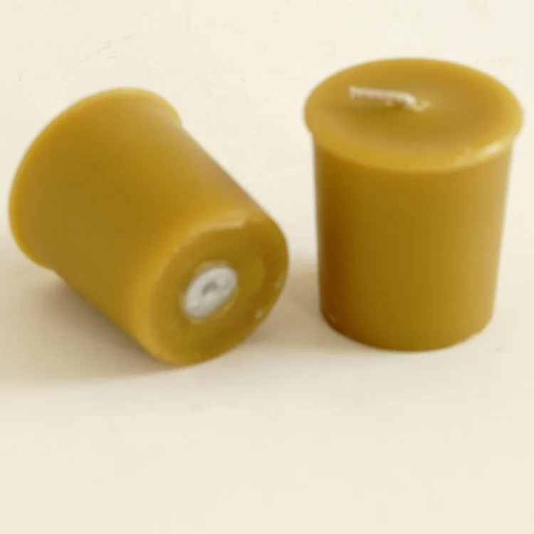 Pure beeswax votive candle set of 4