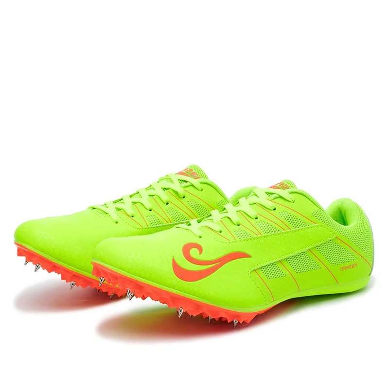 
Health Sprints Nail Spikes Professional Track and Field Sports Shoes Students Training Jump Cleats Sneakers Chaussures pour ho 