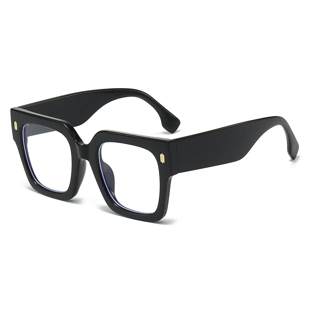 High End Computer Anti blue Light Glasses Ins Square Fashion Reading Glasses Unisex