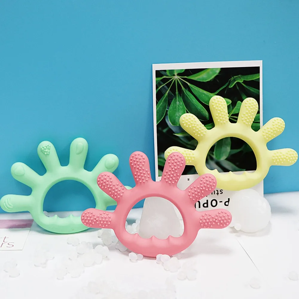 Wholesale Non-toxic Christmas 100% Food Grade Kids Silicone Teething Toys Baby For Children