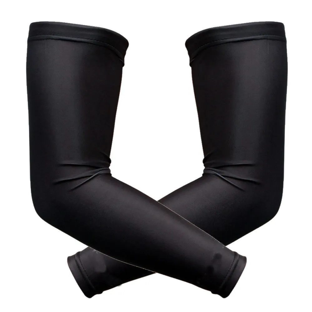 Compression sports arm sleeve dry fit basketball padded silicone arm sleeve