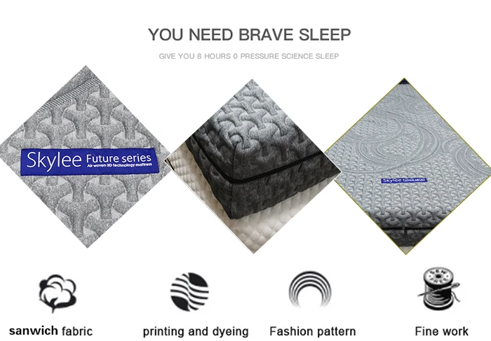 High elastic Japanese Korea 4 D Air net polymer air fiber vermicelli POE PE PP Comfortable Queen Size POE Bed Mattress