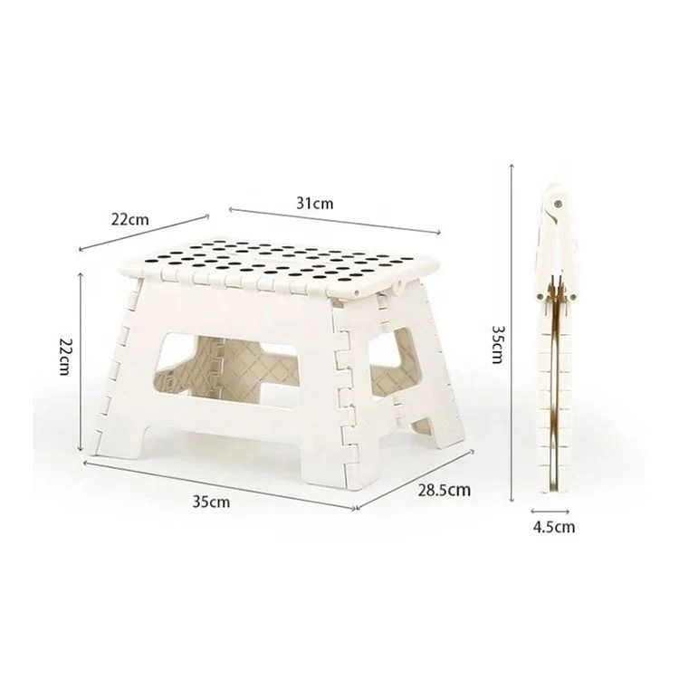 Factory Selling foldable stool portable folding foot stool plastic folding stool