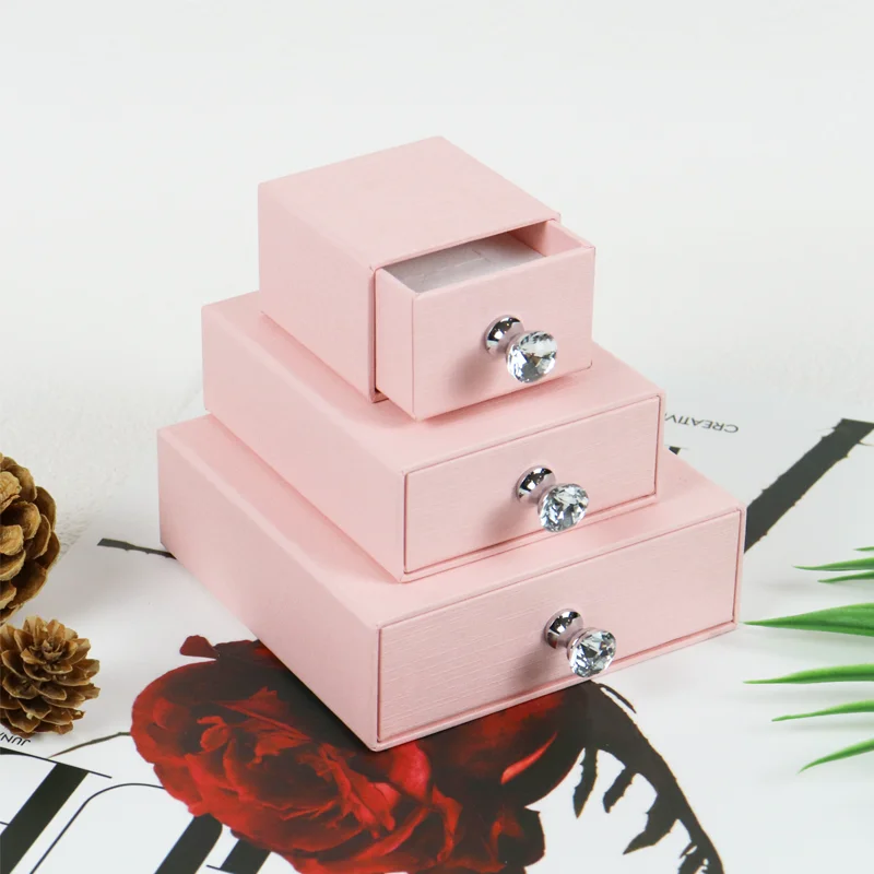 Customizable Wholesale Design Biodegradable High End Schmuck Box Cajas Para Joyas Earrings Bracelet Packaging Jewelry Paper Box