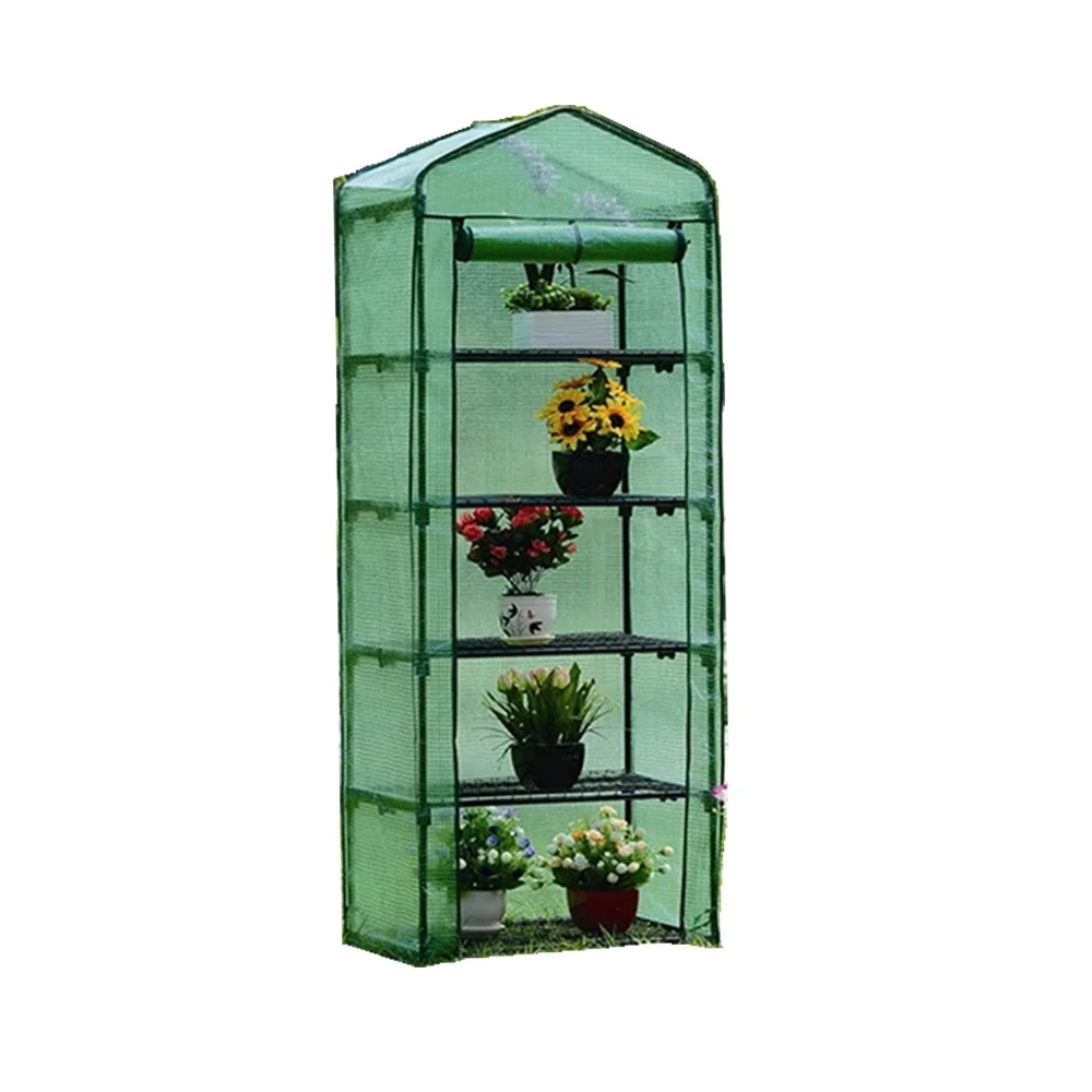 5 Tier Garden Greenhouse 0.09mm  PE Cover 69*49*193cm