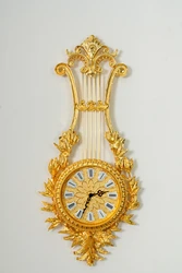 European Gold-Plated Copper Crystal Wall Clock Home Stereo Wall Clock, Silent Family Hotel Wall Clock