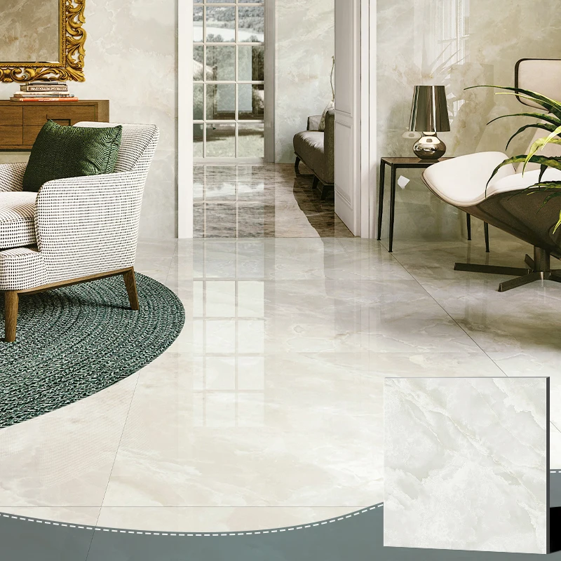 Goodone. 60x60 Black Marble Polished Porcelain Tile