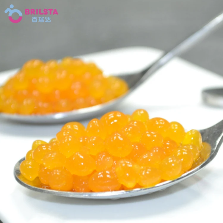 Brillsta Hot-selling Taiwan Bubble Tea Ingredients Milk Tea Mango Barley Flavor Popping Boba
