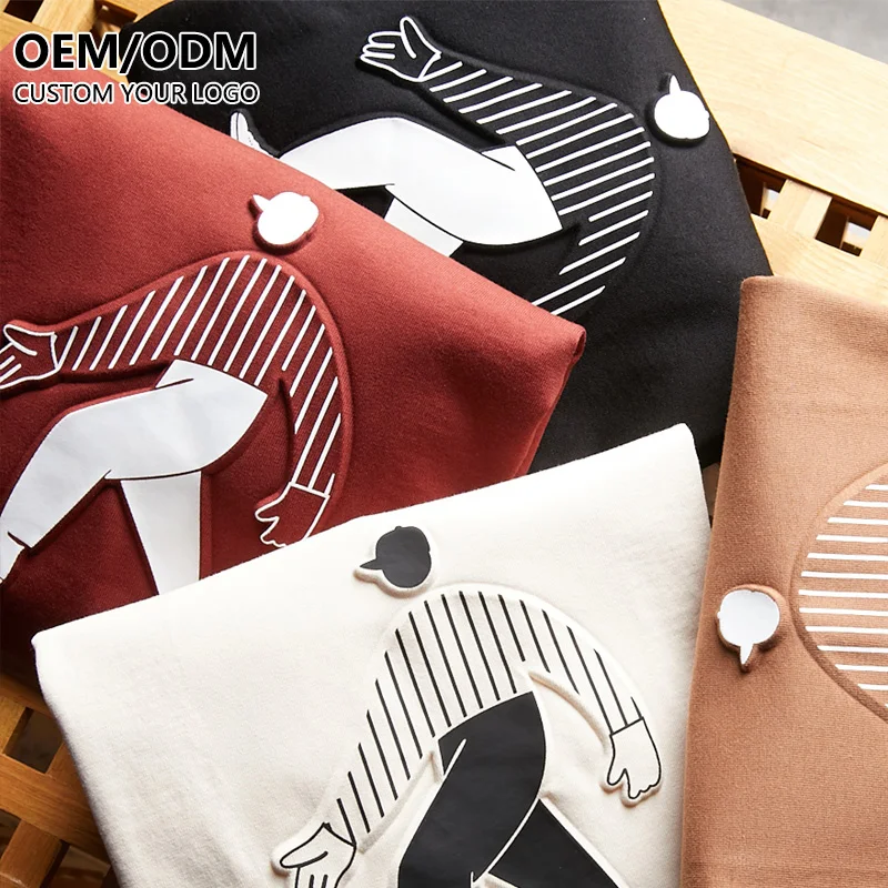 Custom Fashion Embossed Tee Cotton Men Organic Pima Cotton White Oversize Plain Graphic Custom Embossed T Shirt