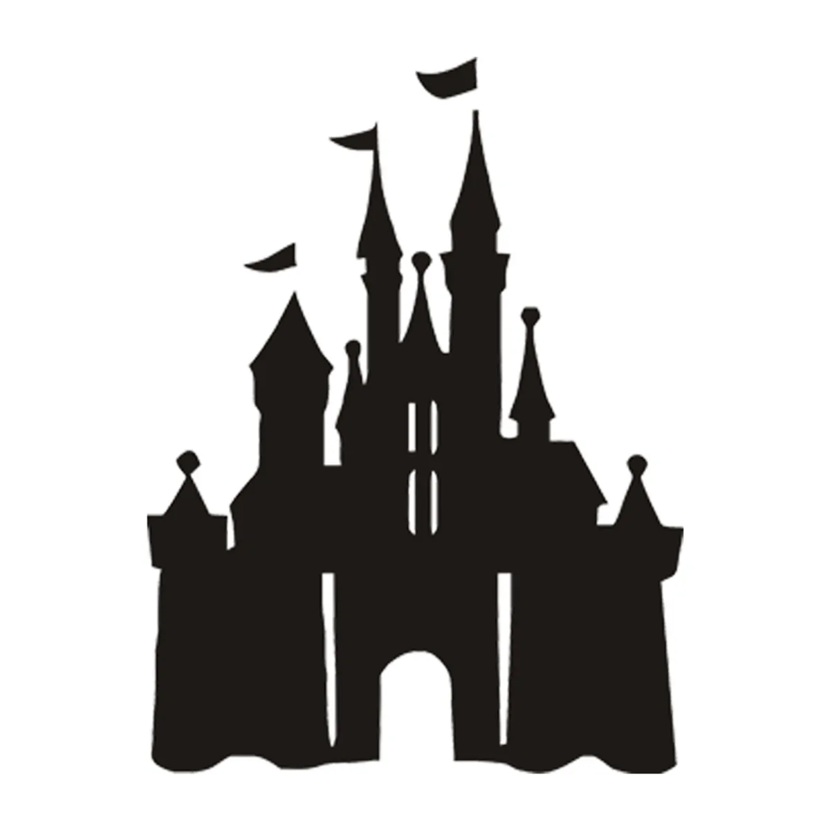 Cartoon Castle Car JDM Window Door Bumper Auto Laptop Vinyl Decal Car Laser Sticker Decor Gift Die Cut Decal Laptop Window Glass