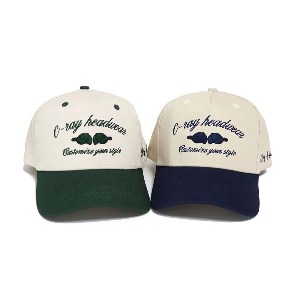 Wholesale Embroidered Hats 5 Panel Summer Performance Golf hat Custom sport riding group caps men manufacturer old school cap