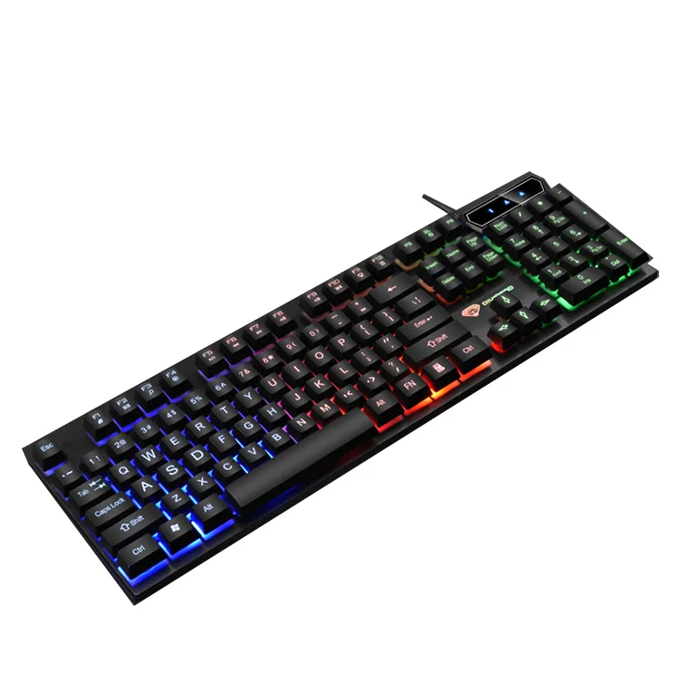 Хит продаж, RGB неоновая клавиатура, меняющая свет, 104 клавиш, ПК, проводная USB Механическая игровая клавиатура, компьютерные аксессуары