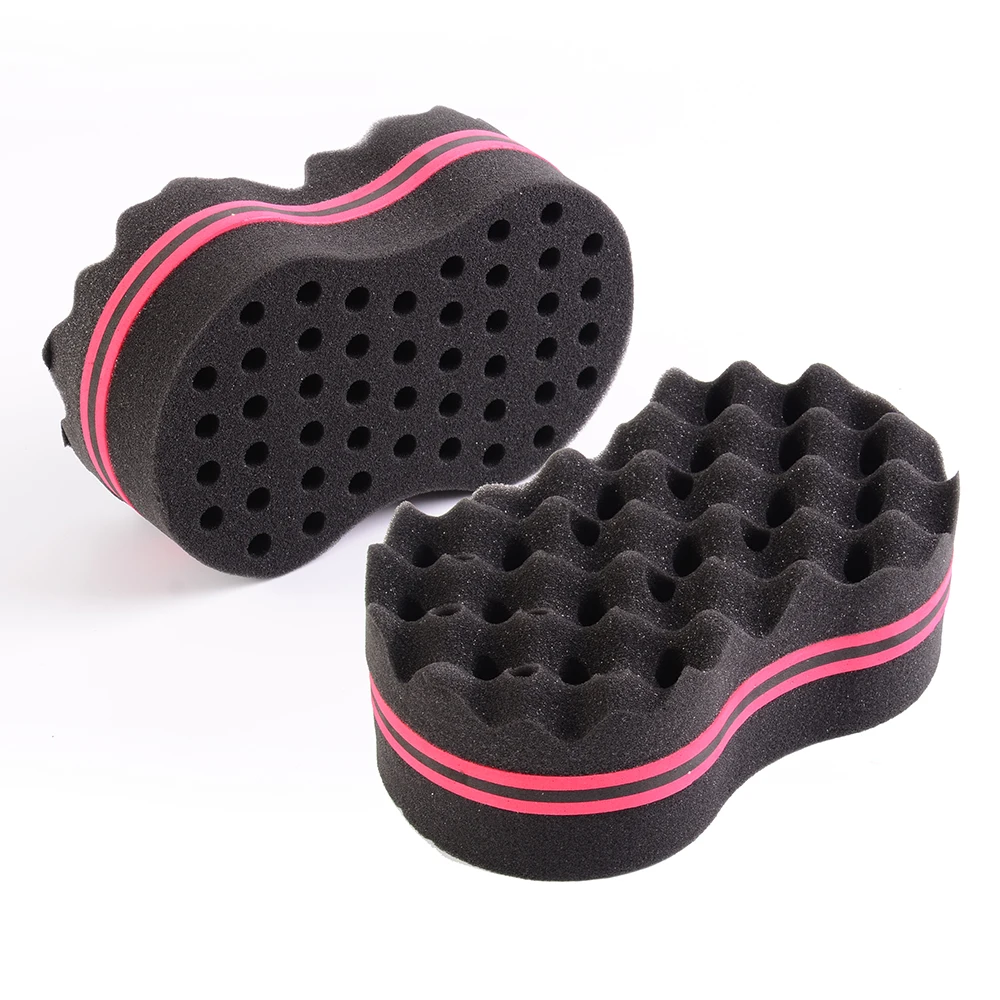 Hot Sale Magic Twist Hair Curl Sponge Wave Twist Brush Two-Side Afro Curling Sponge for Black Men