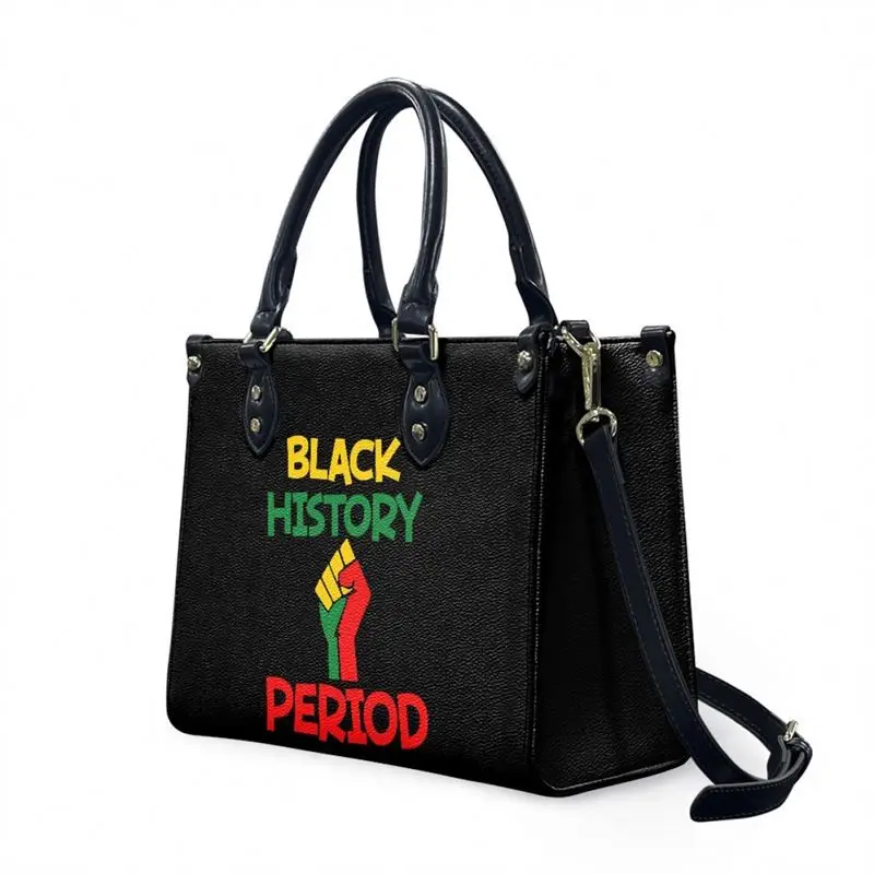 Black History Month Juneteenth 1865 Handbags for Women 2024 Custom designed Female Casual Large Totes Elegant Party Bags