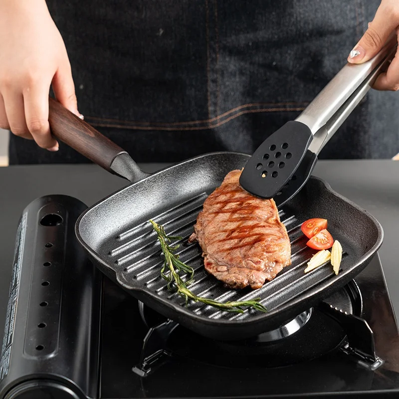 Wholesale TOP Seller Cookware Seasoned Cast Iron Skillet Set Steak Pan Frigideira Non Stick Fry Pan