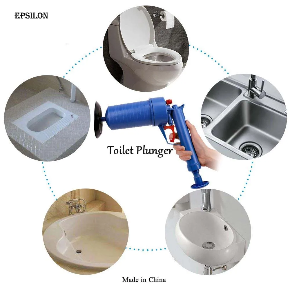 Peaceful Wholesale Hot Sale High Pressure Toilet Plunger Powerful Home Cleaner Air Drain Blaster