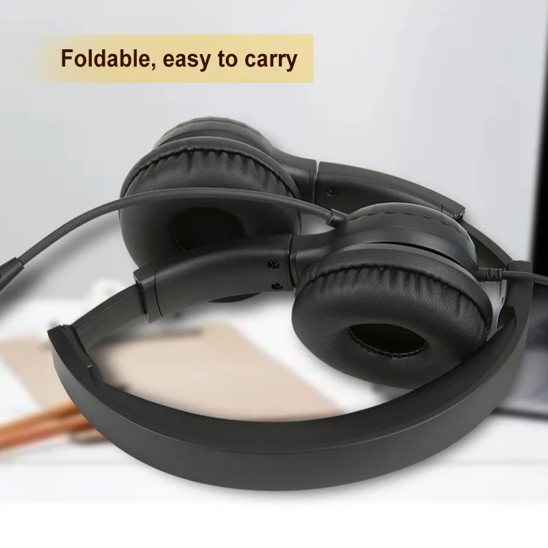 Smart headset for call center hybrid working headset for communication team meeting headset for conference