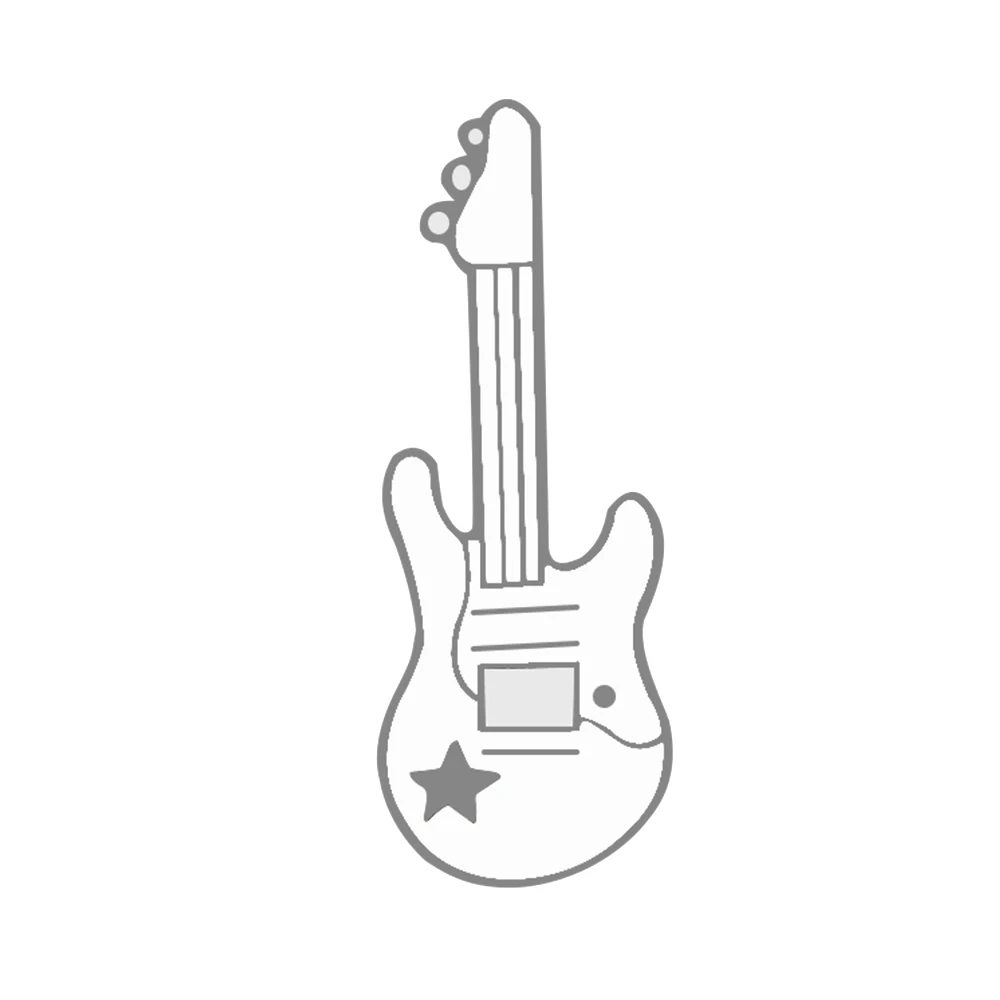 New Arrival Music Lover Enamel Pins Elegant White Accordion Piano Violin Guitar Brooches Women Men Lapel Pin Badges Jewelry Gift