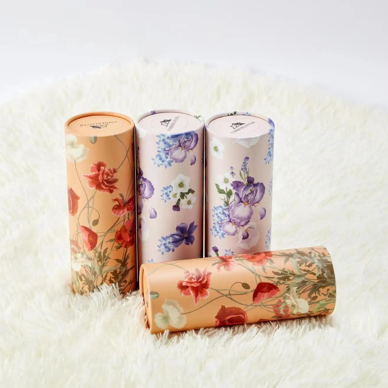 Custom Design Printed Round Container Car Travel Facial Tissue Cylinder Box Vehicle Mounted Tissues Paper