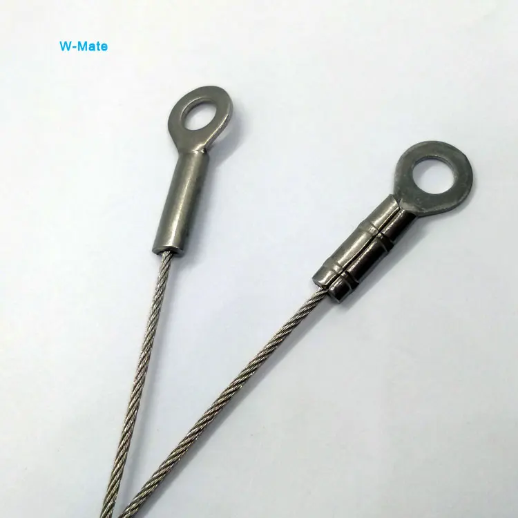 Stainless Steel Wire Cable Assembly With Stainless Carabiner