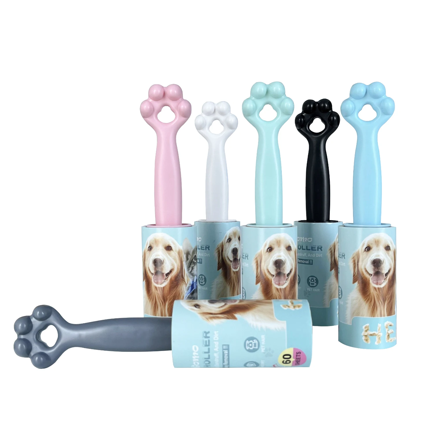 Extra Sticky Reusable Lint Pet Cleaning Lint Plastic Pet Hair Remover Roller