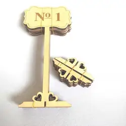 Laser Cut Free Standing Wood Wedding Table Numbers