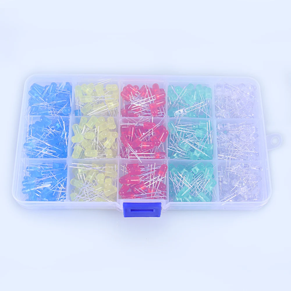 Factory Ultra Bright 500Pcs 5mm 3mm LED Light Emitting Diode Accessory Kits