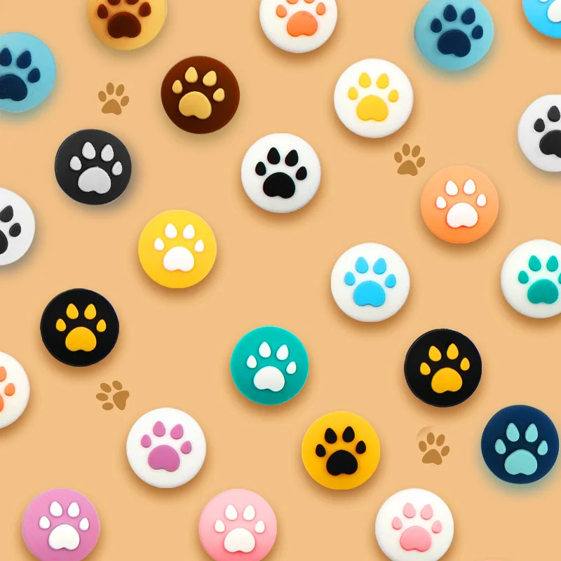 Colorful Cute Cat Paw Claw Thumb Stick Grip Joystick Cover For Nintend Switch Lite NS Joy-Con Controller Gamepad Thumbstick Case